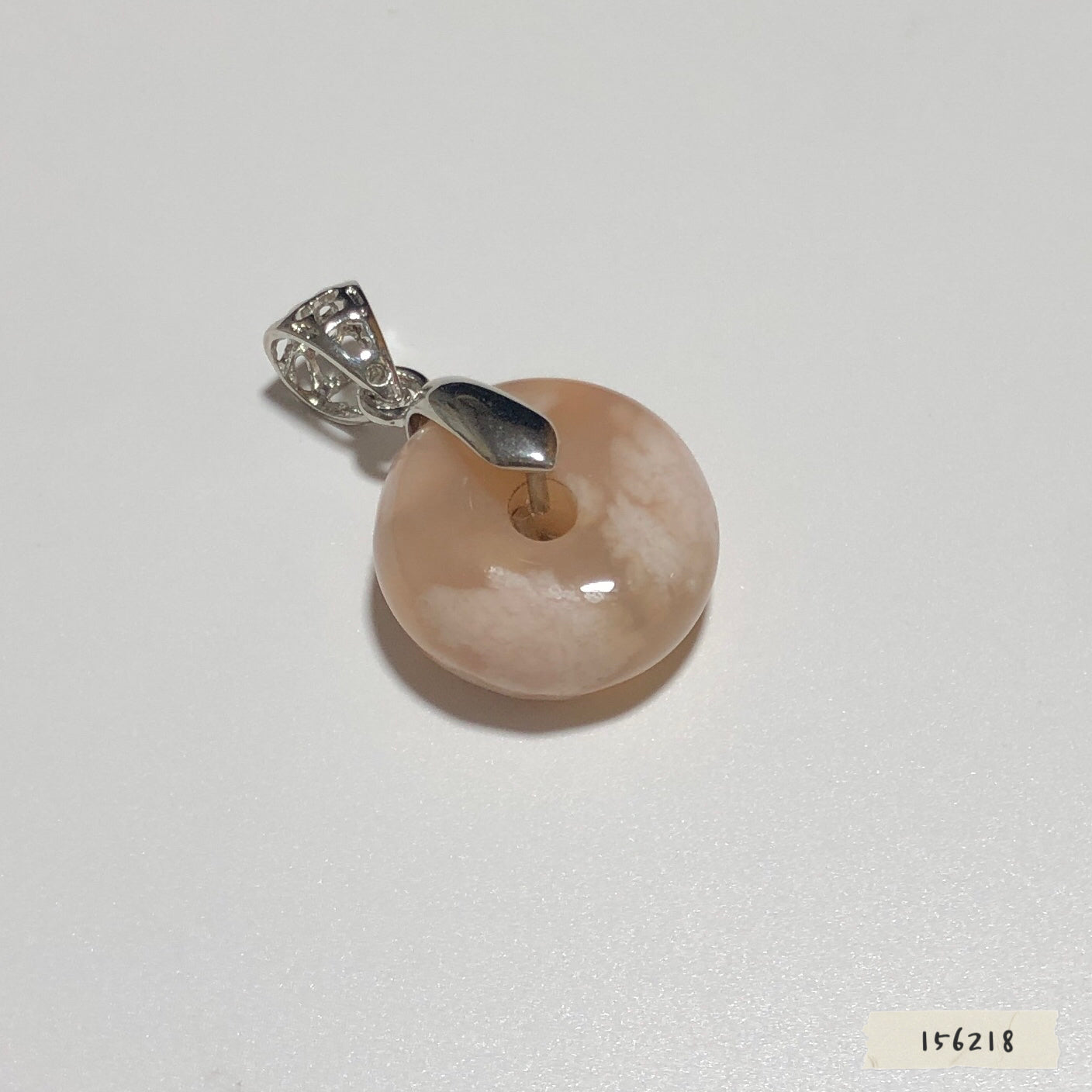 櫻花瑪瑙平安扣 約18.5mm #156218