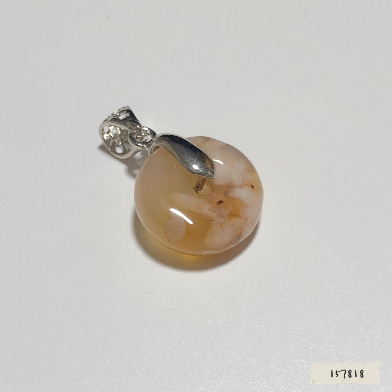 櫻花瑪瑙平安扣 約18.5mm #157818