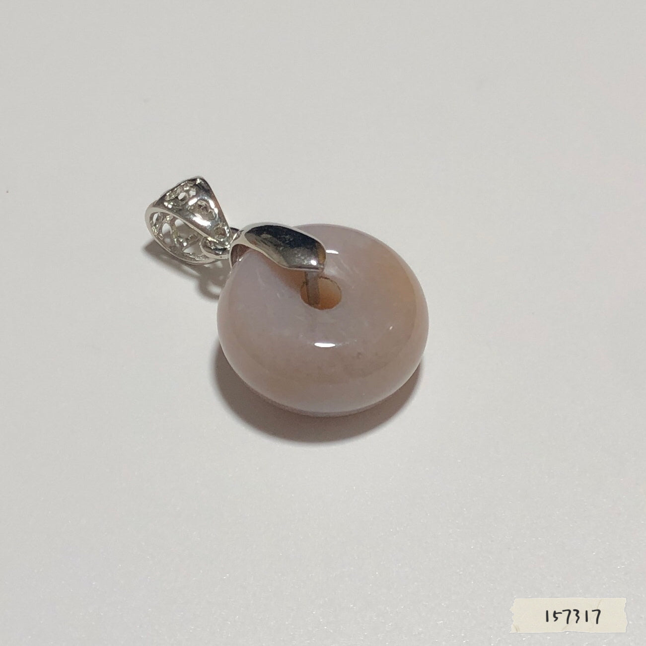 櫻花瑪瑙平安扣 約17.8mm #157317