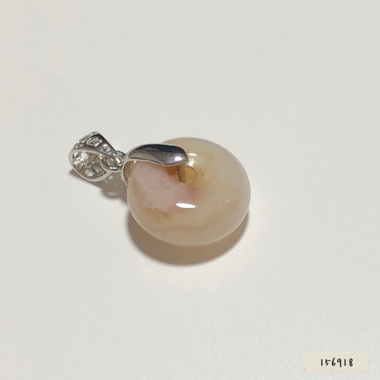 櫻花瑪瑙平安扣 約18.3mm #156918