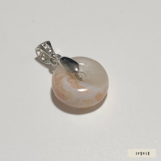 櫻花瑪瑙平安扣 約18.3mm #158018