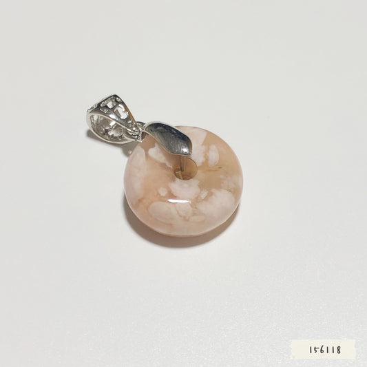 櫻花瑪瑙平安扣 約18.2mm #156118